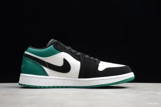 Rep TBkick White Jordan Green 553558-113 Air 1 Mystic Low Black 0620